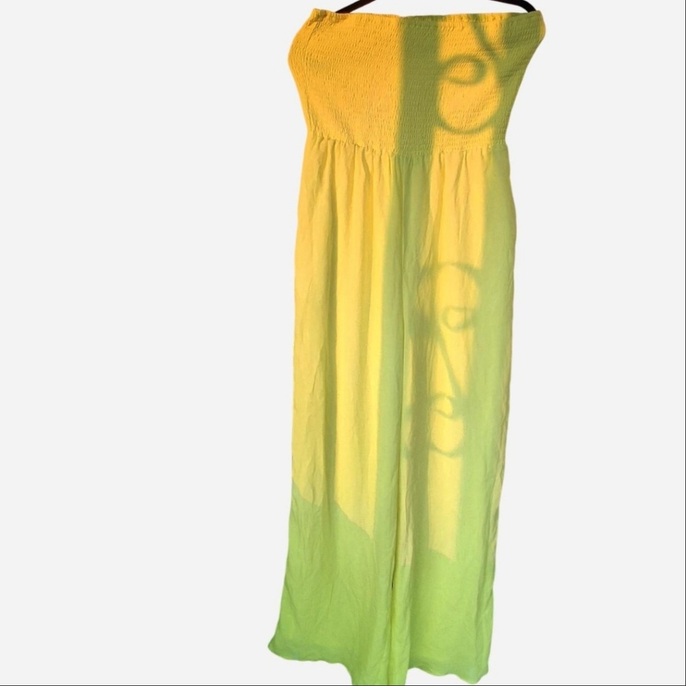Fashion Nova - Neon Strapless Jumpsuit